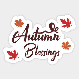 Autumn Blessings Sticker